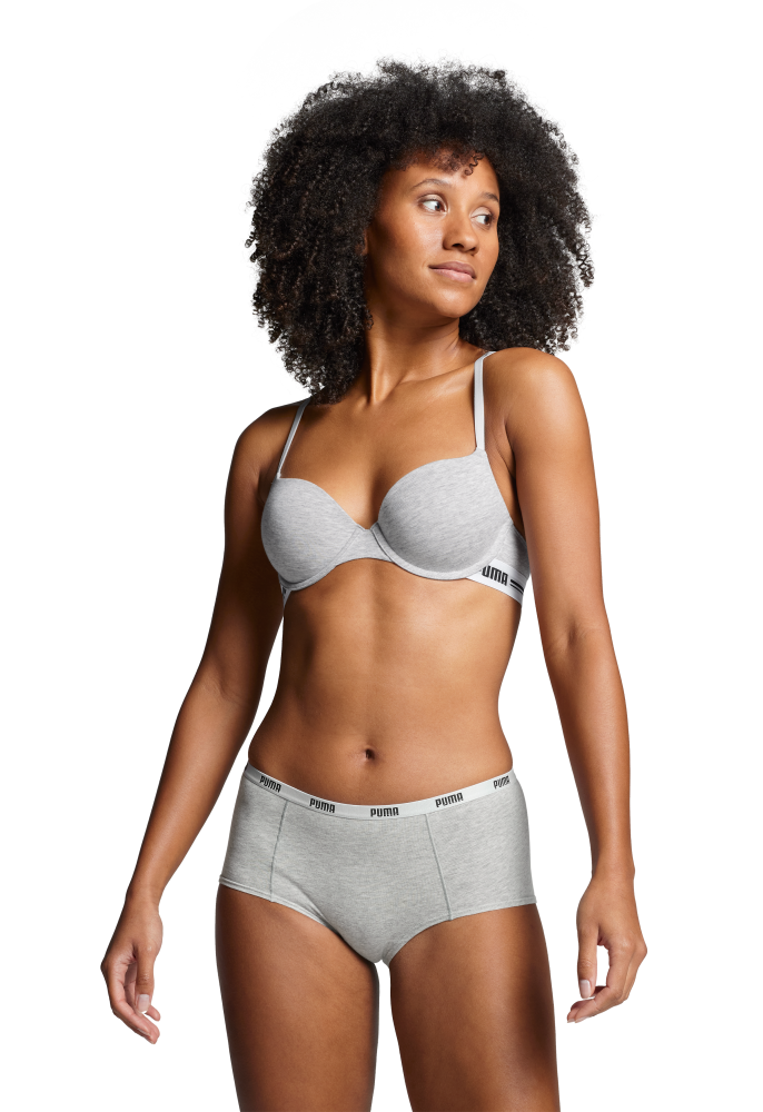 PUMA Bügelloser Bh, Unwattiert Damen Grau D/80