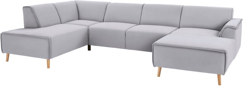 andas Wohnlandschaft »Janek«, mit Federkern und Keder in scandinavischem Design