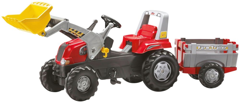 rolly®toys rollyJunior RT mit rollyJunior Lader und rollyFarm Trailer 811397 - rot