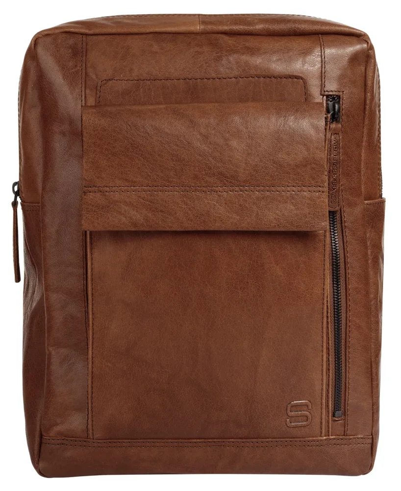 Spikes & Sparrow Laptoprucksack echt Leder