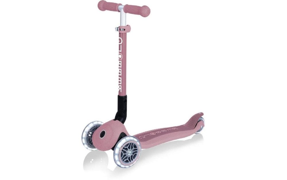 GLOBBER Faltbarer Junior Scooter Lights Eco, beere