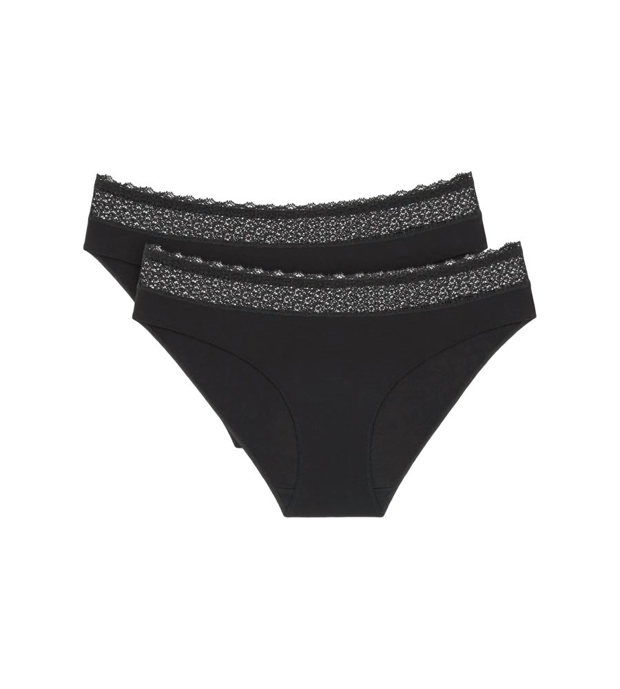 Triumph - 2er pack tai-höschen triuph feel of odal, für Damen, Schwarz, Größe M