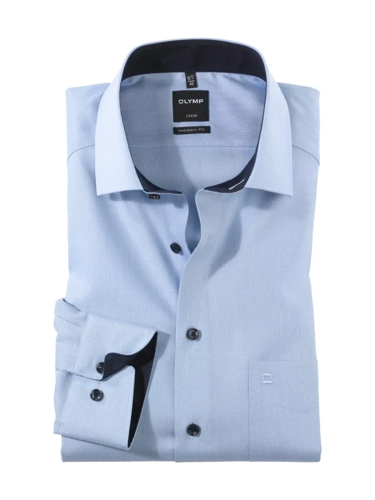 OLYMP - Hemd, Modern Fit, langarm, für Herren, Hellblau, Größe 42