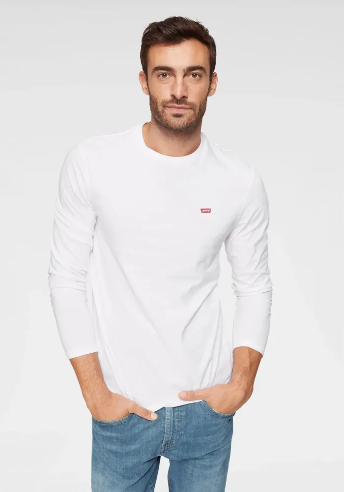 Levis Langarmshirt mit Logo-Applikation