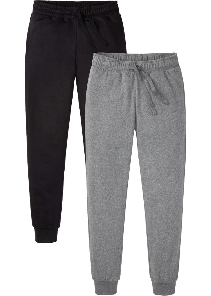 bonprix Jogginghose aus Baumwolle und Polyester, mit elastischen Bündchen am Saum