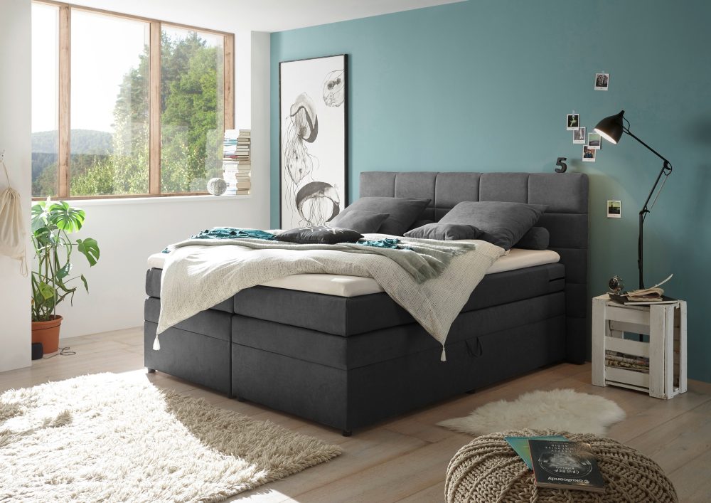 Boxspringbett »Tacoma«, inkl. Bettkasten und Topper