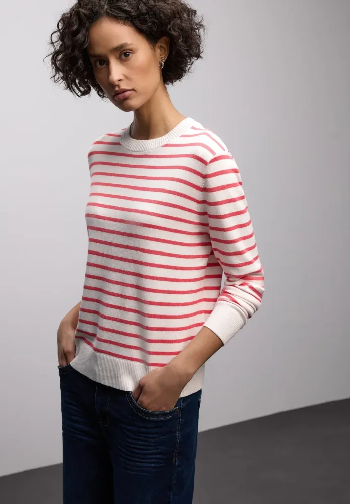 STREET ONE Strickpullover im Streifen-Design