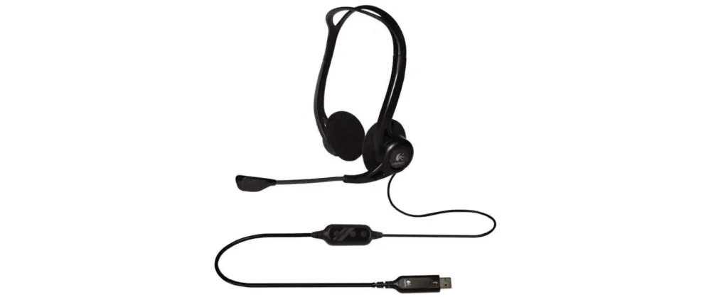 Logitech Kabelgebundenes USB PC Headset 960 Kopfbügel mit Geräuschunterdrückung Mikrofon Schwarz