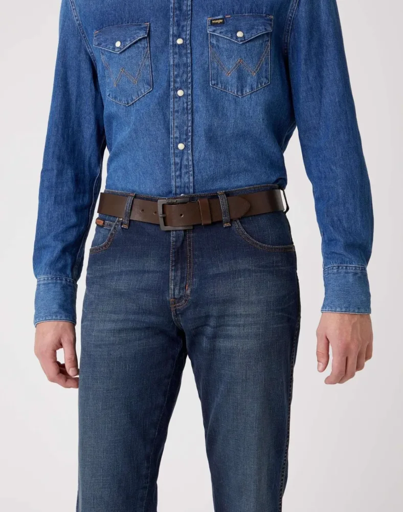 Wrangler - Gürtel Kabel Buckle, für Herren, Braun, Größe 110