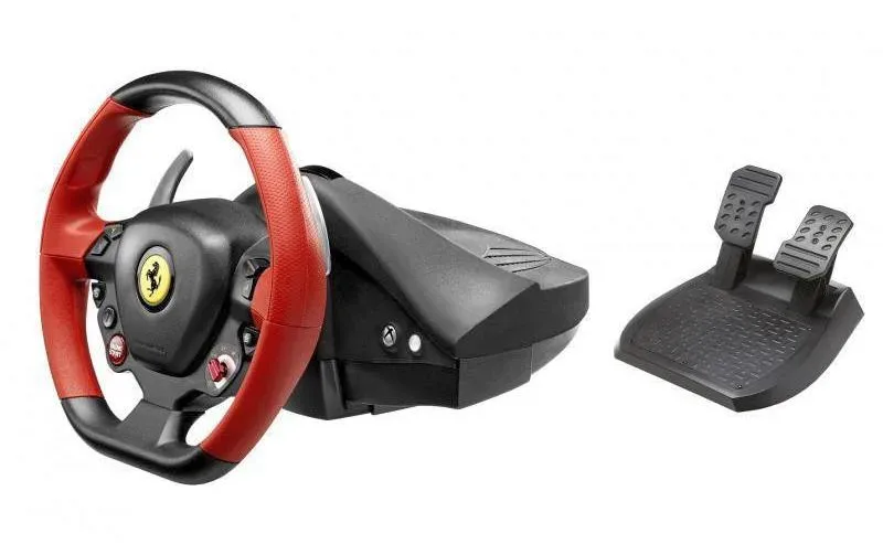 Thrustmaster Ferrari 458 Spider Racing Wheel Gaming Rennlenkrad – PC Gaming Controller – schwarz