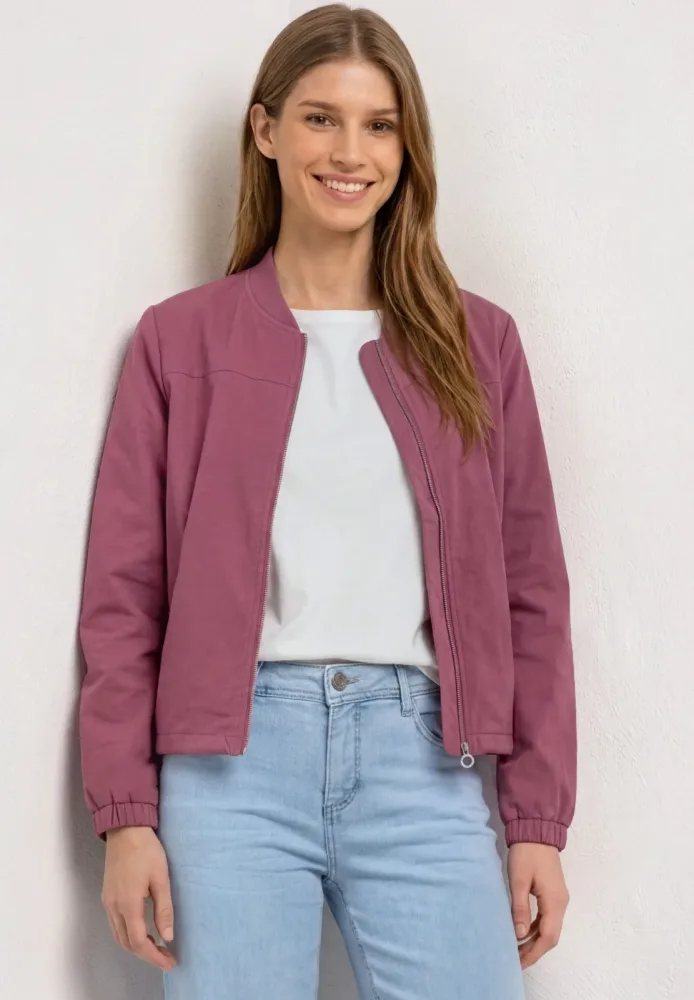 STREET ONE Blouson ohne Kapuze Langarm Blouson mit Zipper