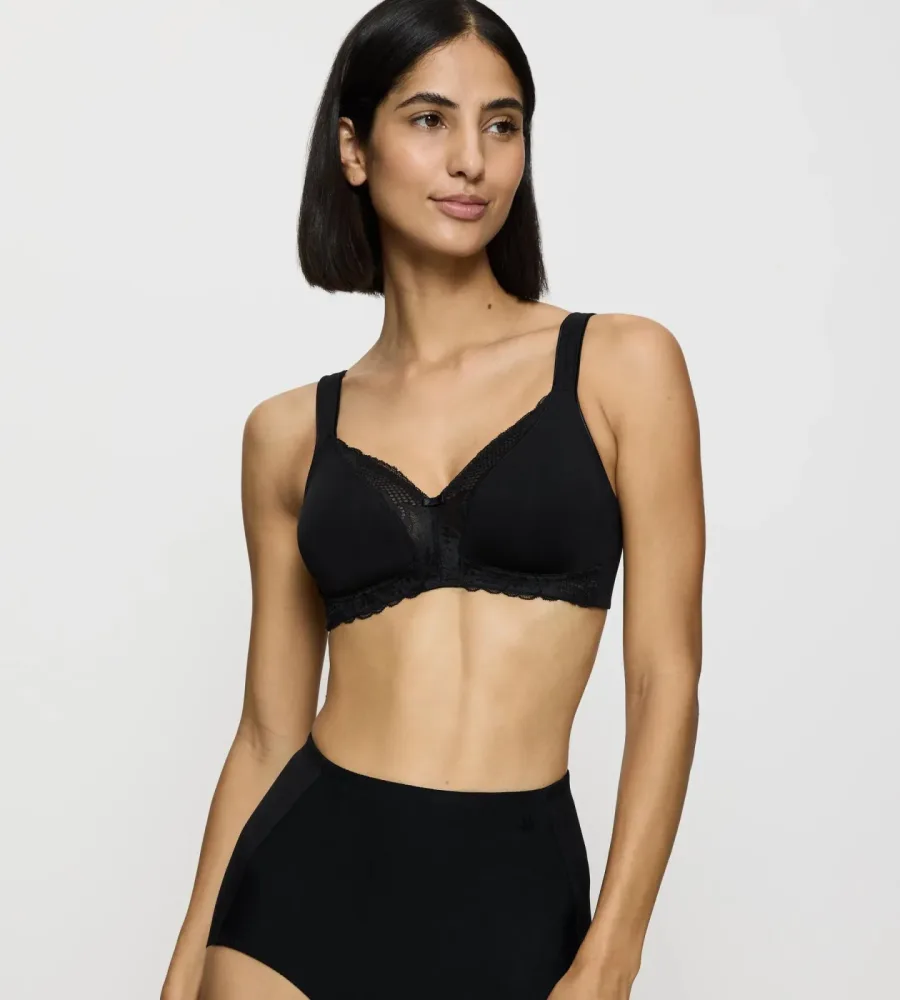 Triumph - Bügelloser BH, unwattiert, für Damen, Black, Größe 100B