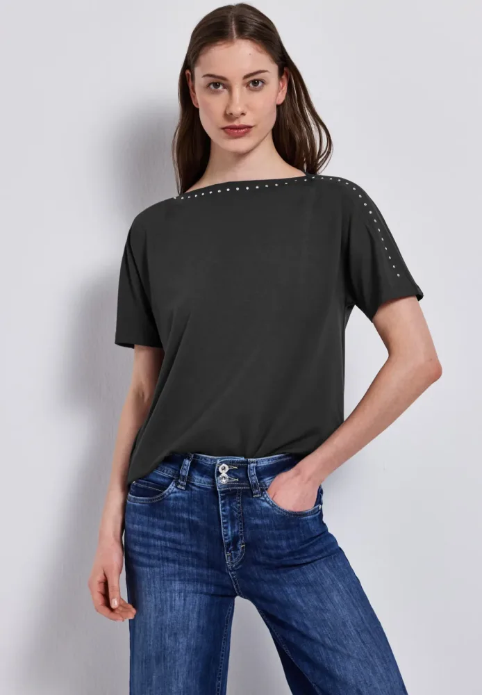 STREET ONE T-Shirt mit Nieten