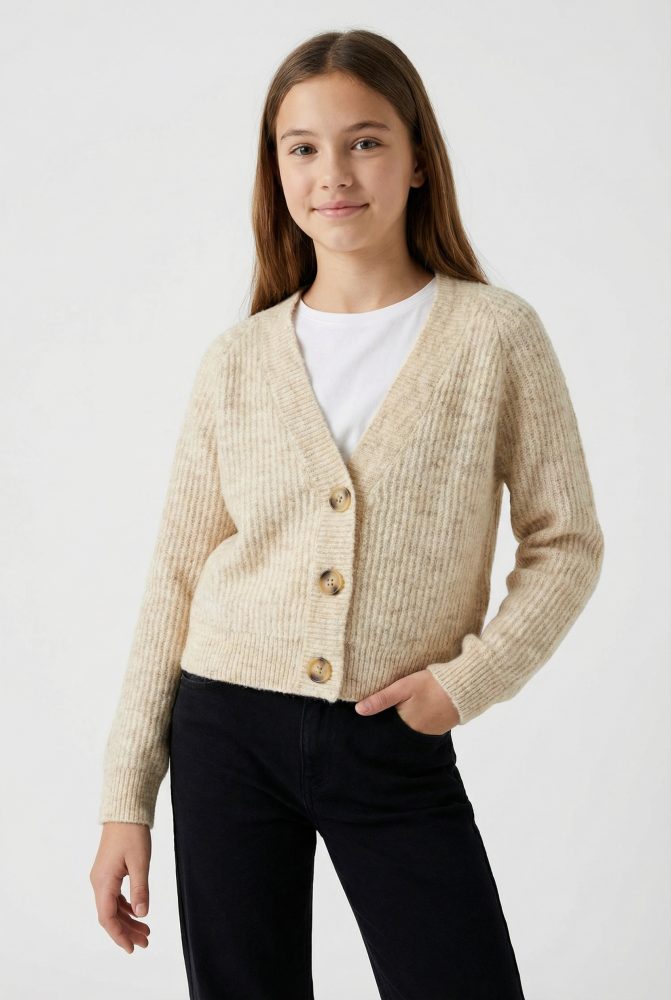 Name It Strickjacke »NKFHOLLY BOXY SHORT KNIT CARD NOOS«