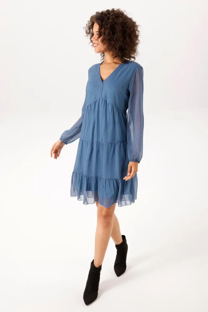Aniston CASUAL Tunikakleid mit trendfarbenem, grafischen Druck - NEUE KOLLEKTION