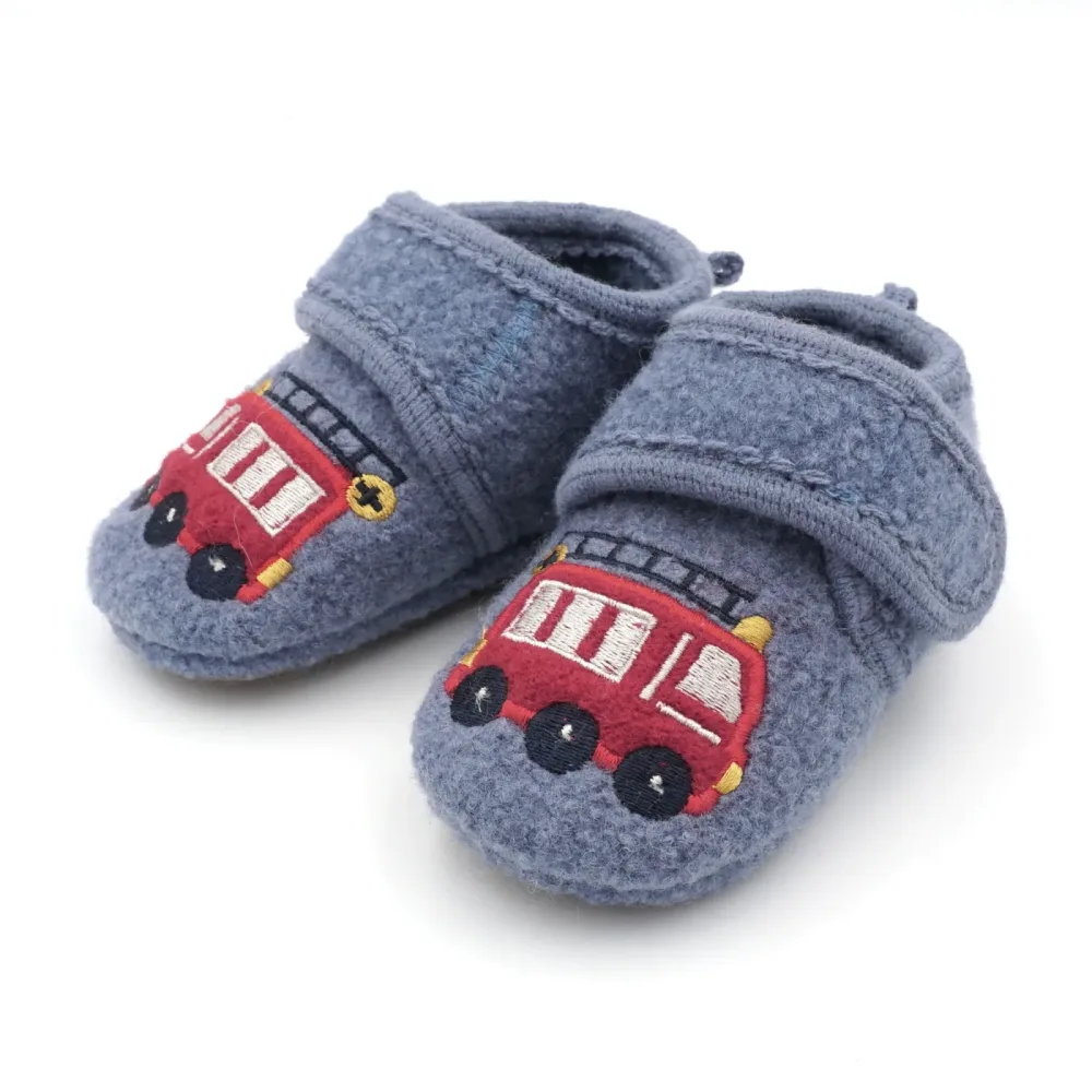 MAXIMO Hüttenschuhe 2 tlg. Lauflernschuhe, Klettverschluss, Anti-Rutsch-Sohle, wärmend, Wolle