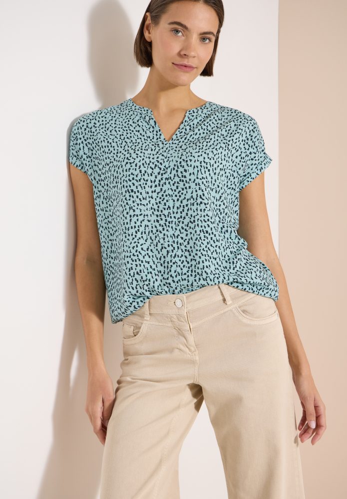Dropped Shoulder Bluse mit Print