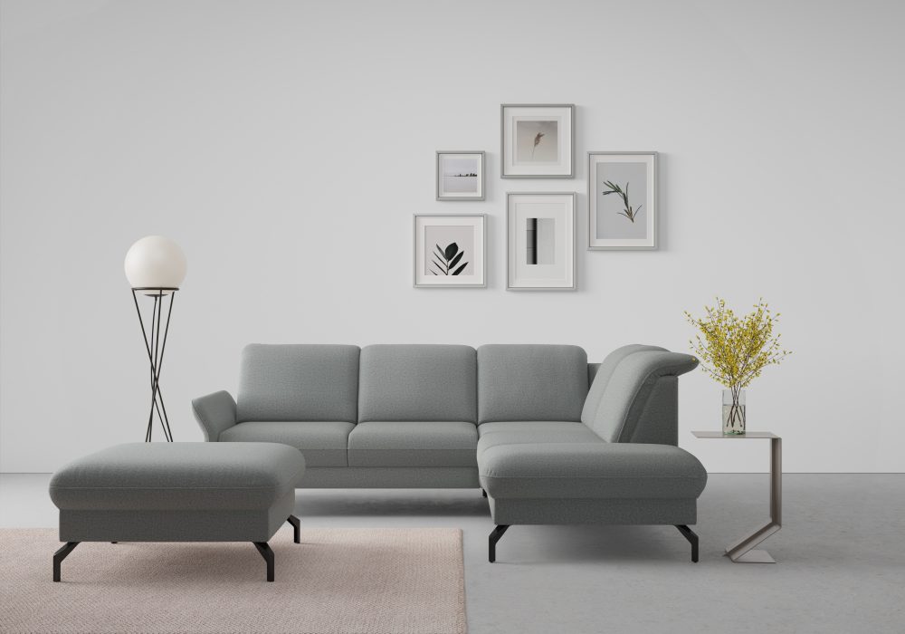 sit&more Ecksofa »Fashion«, wahlweise mit Kopfteilverstellung und Vorziehsitz, motorisch