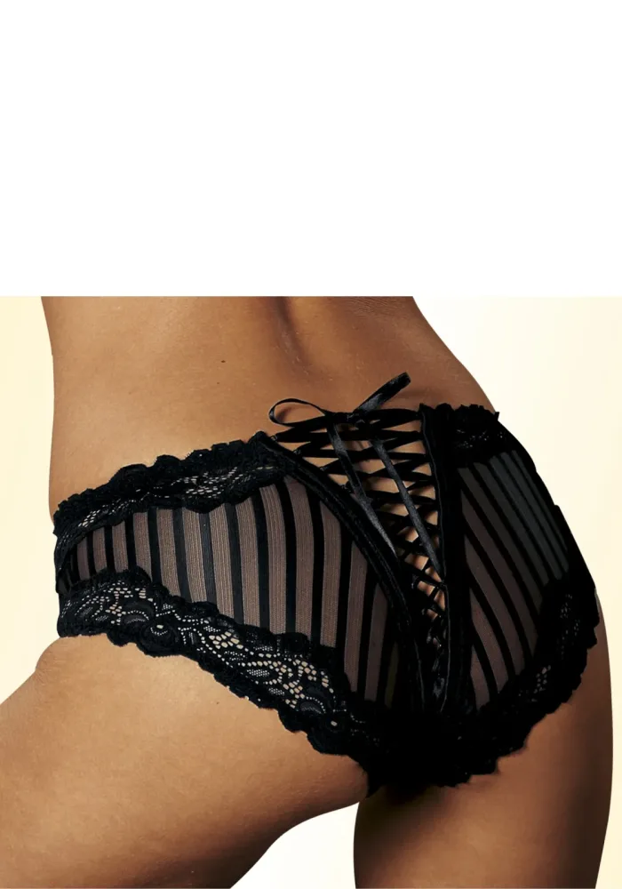 Lascana - Slip, für Damen, Schwarz matt, Größe 36-38