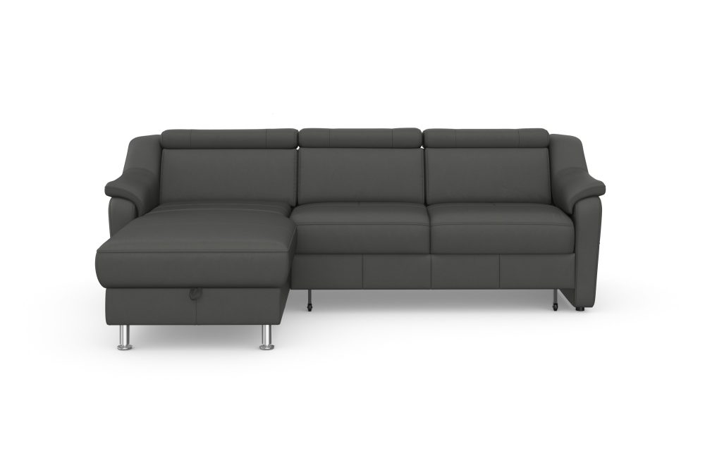 sit&more Ecksofa »Freetown«, inklusive Kopfteilverstellung und komfortablem Federkern, wahlweise mit Bettfunktion und Bettkasten