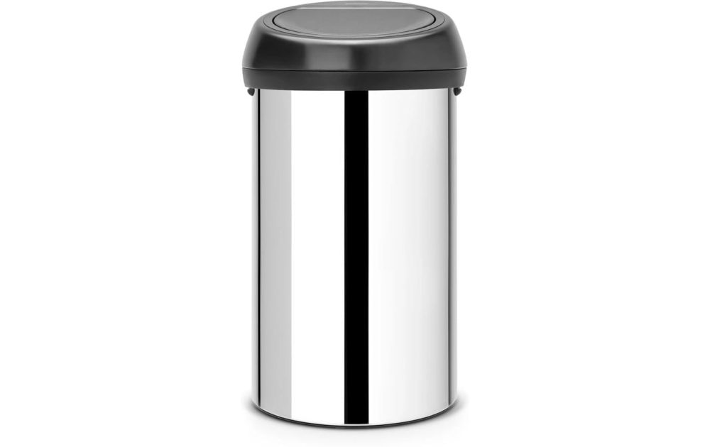 Brabantia-Touch Bin Mülleimer 60L, Brilliant Steel