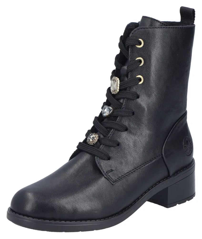 Rieker Schnürboots, Damen , Schwarz 39