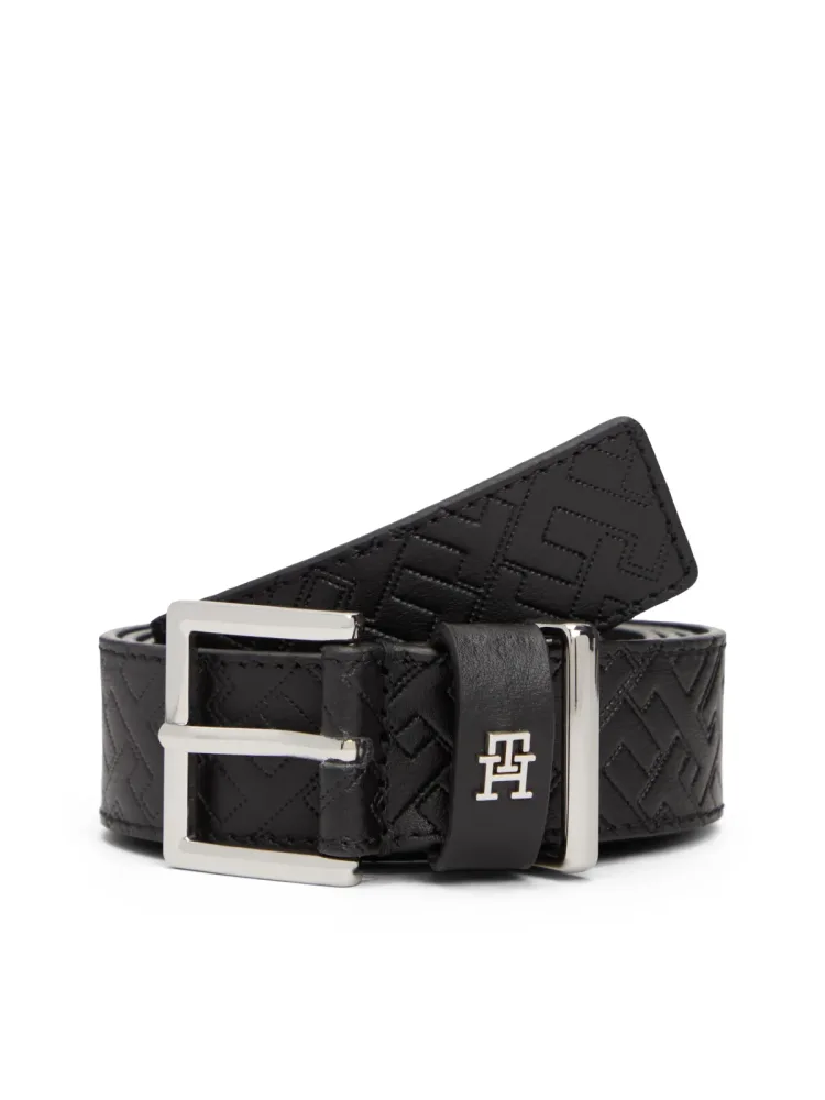 Tommy Hilfiger - Ledergürtel, für Damen, Black, Größe 80