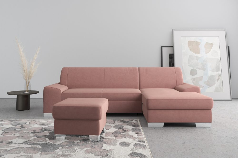 DOMO collection Ecksofa »Anzio«, wahlweise mit Bettfunktion und Federkern