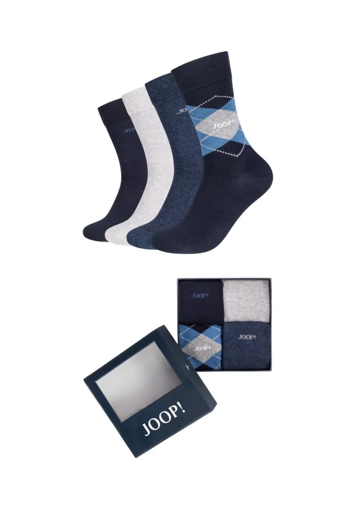 JOOP! - Geschenkset Premium Socken, für Herren, Grau, Größe 43-46