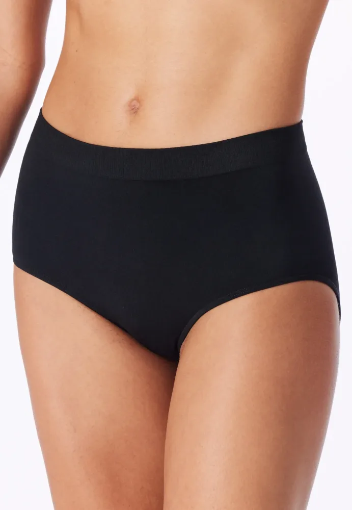 Schiesser - Classic Seamless Retro Slip, für Damen, Schwarz, Größe S