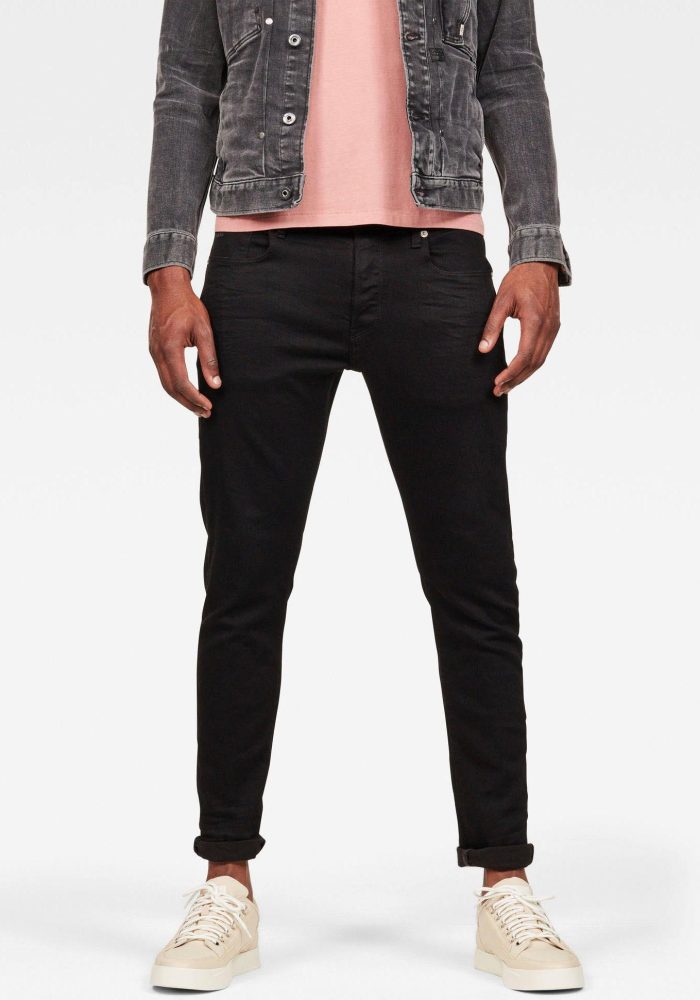 G-STAR RAW - Jeans  Figurbetont-3301 Slim Pitch Black, für Damen, Schwarz, Größe W32