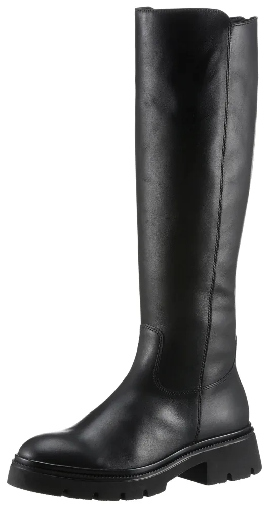 Gabor Stiefel, Blockabsatz, Langschaftstiefel in cleaner Optik