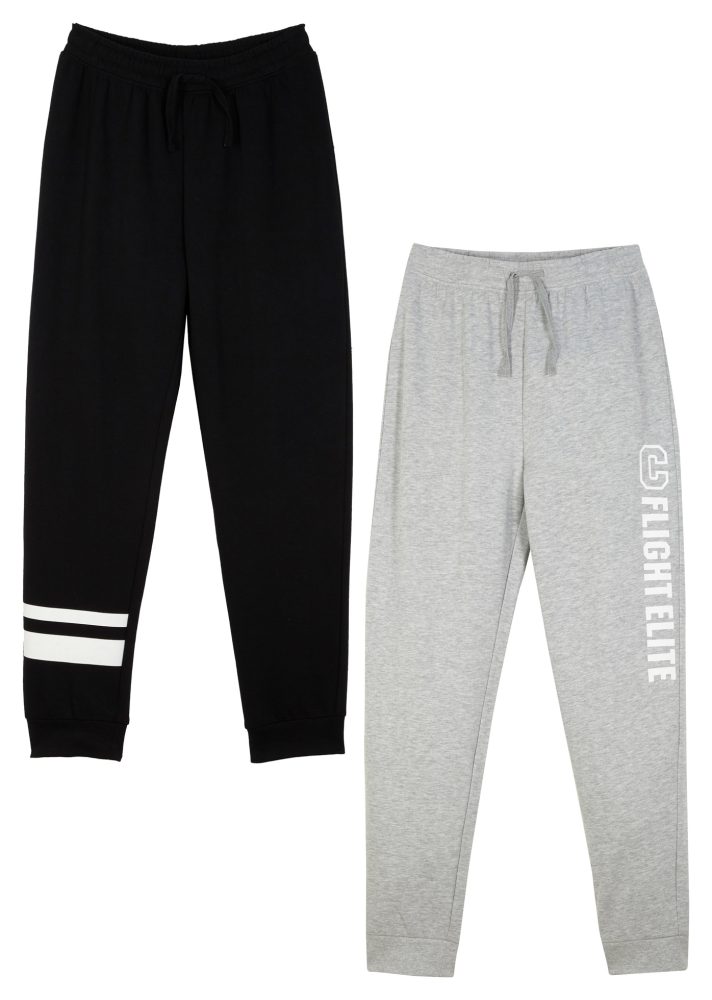 bonprix Jogginghose aus Baumwoll-Mix, mit Eingrifftaschen, bequeme Passform
