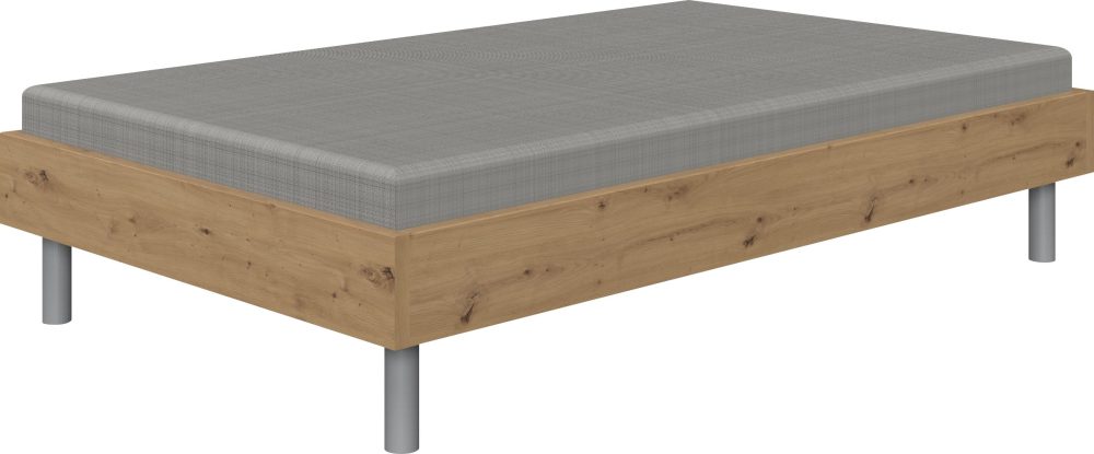 Wimex Bett »Easy, grosse Auswahl an Grössen und Farben, auch in Komforthöhe«, (Made in Germany), ohne Kopfteil, ideal unter Dachschrägen oder Fenster