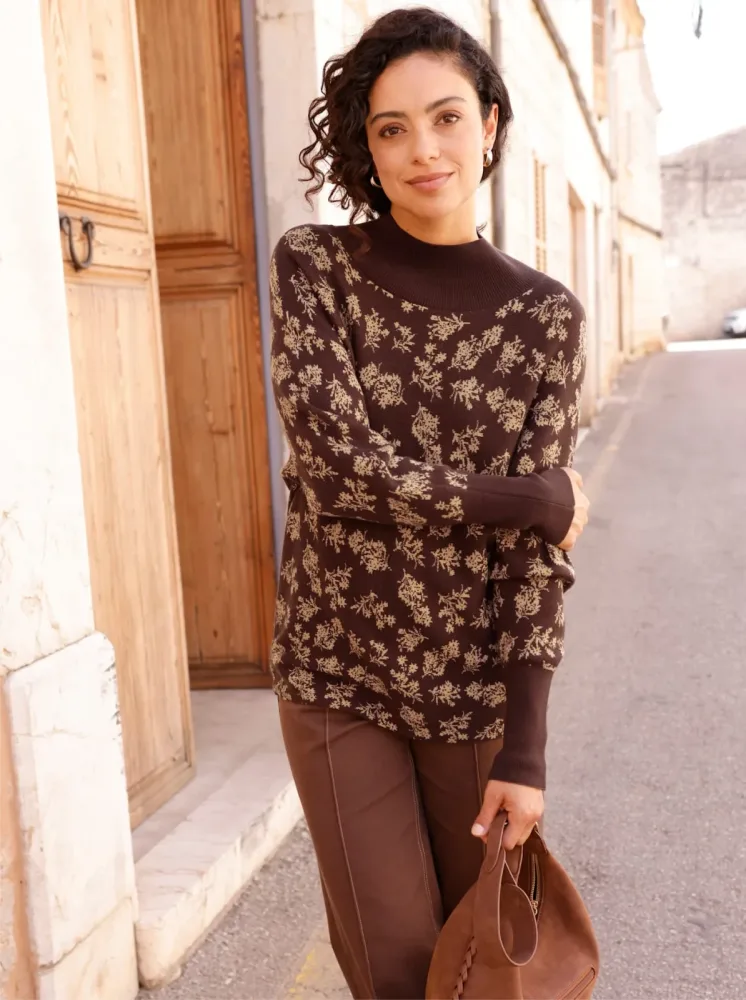 Inspirationen Stehkragenpullover 