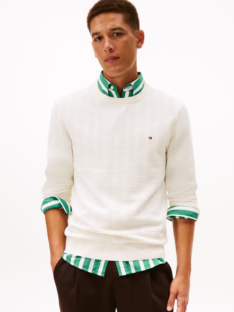 Tommy Hilfiger - Pullover, für Herren, Creme, Größe XL
