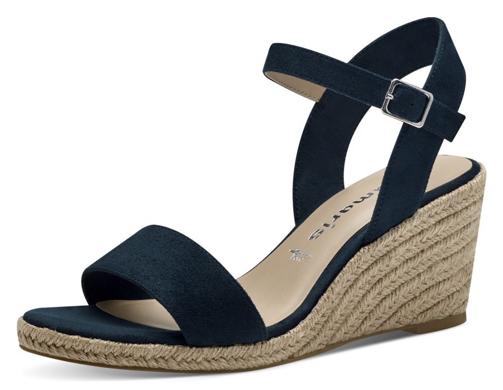 Tamaris Keilsandalette, Sommerschuh, Riemchensandale, mit verstellbarem Riemchen