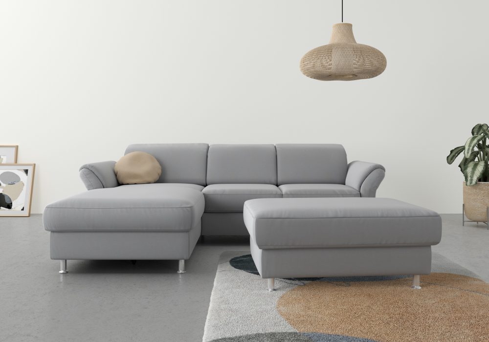sit&more Ecksofa, wahlweise mit Bettfunktion, Bettkasten und Kopf- und Armteilverstellung