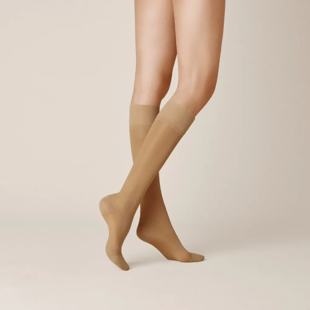 Kunert - Kniestrumpf, 15 Den, für Damen, Beige, Größe 39-42