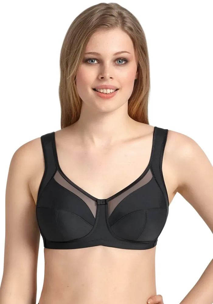 Anita - Clara - Komfort Soft BH ohne Bügel, für Damen, Schwarz, Größe 95H