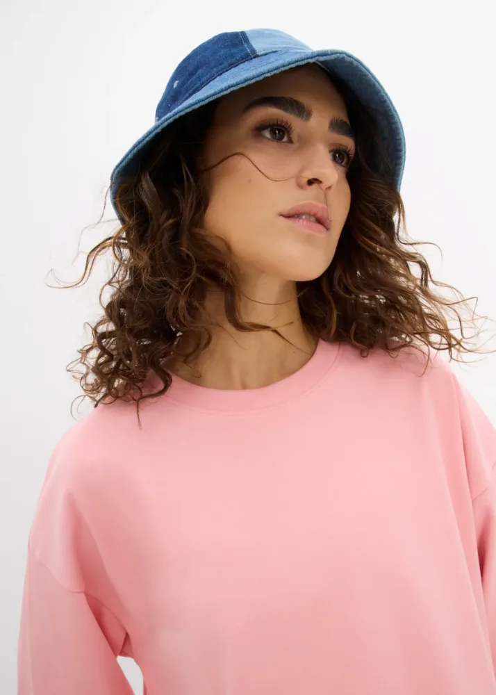 bonprix Longshirt Oversized Schnitt, Halbarm, für Frühling und Sommer