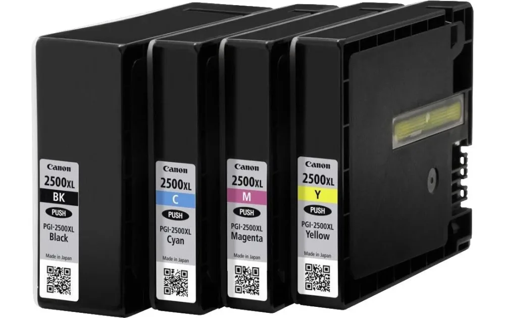 Canon PGI-2500XLBK/C/M/Y Original Tintenpatrone 9254B004 Schwarz, cyan, magenta, gelb 4 Stück Multipack