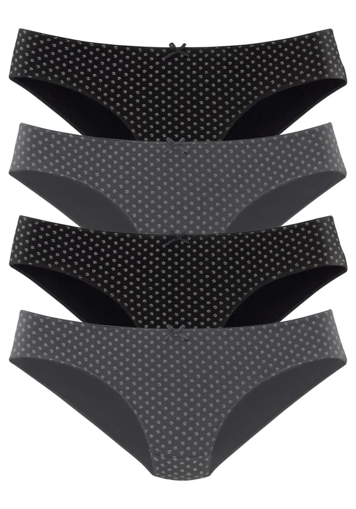 s.Oliver Bikinislip 4er-Pack, aus elastischer Baumwolle