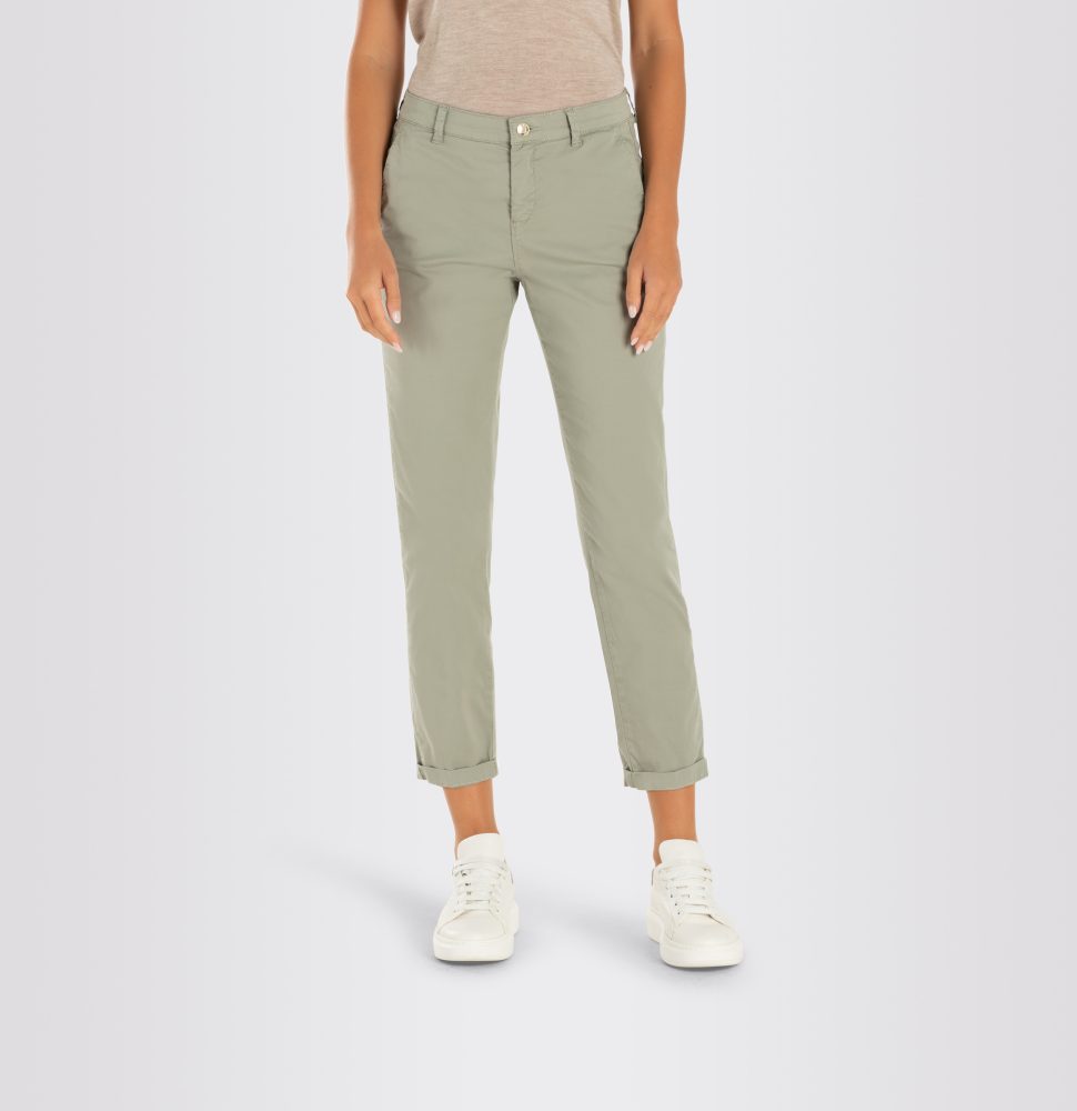 Mac - Chinohose, Slim Fit, für Damen, Khaki, Größe 40
