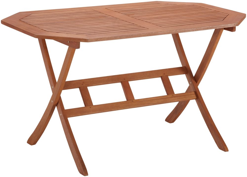 MERXX Gartentisch »Borkum«, Eukalyptusholz, klappbar, 135x85 cm, braun