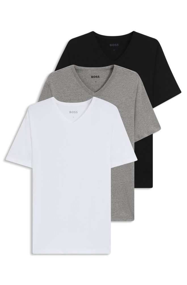 BOSS - T-Shirt  3er Pack Bequem sitzend-T-ShirtVN 3P Classic, für Herren, Grau, Größe S