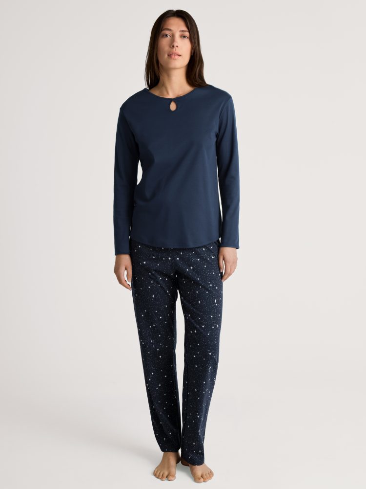 Calida - Pyjama, für Damen, Dunkelblau, Größe XL