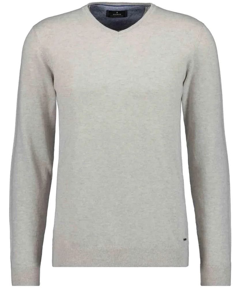 RAGMAN V-Ausschnitt-Pullover