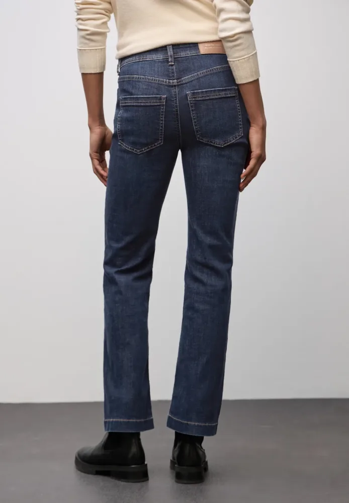STREET ONE Bootcut-Jeans mit Stretch