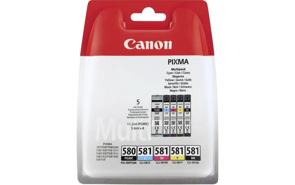 Canon -  PGI-580/CLI-581 PGBK/C/M/Y/BK MULTI, Tintenpatronen